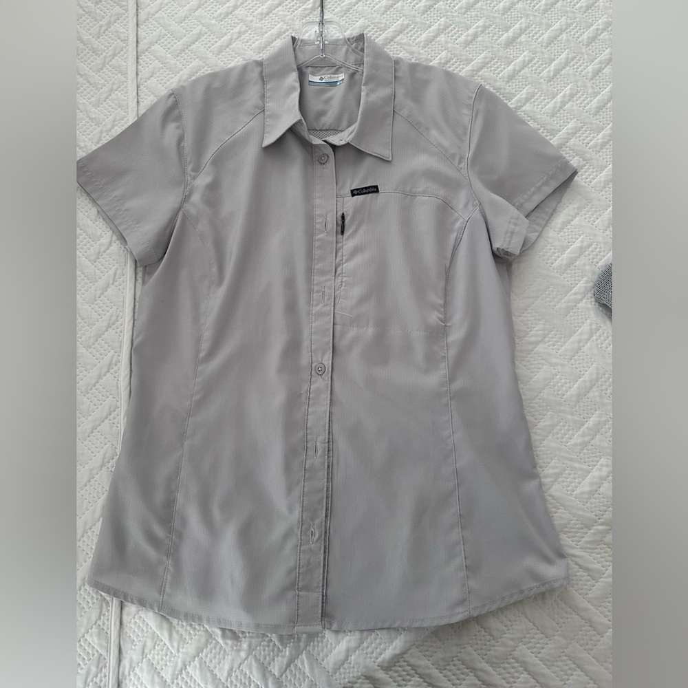 Columbia Light Gray Casual Shirt